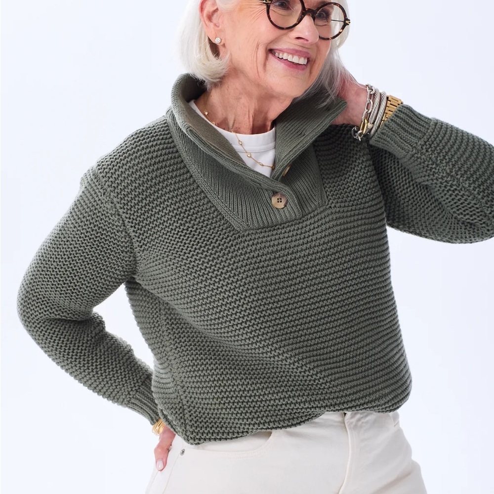 Sage green Cowl Neck Sweater